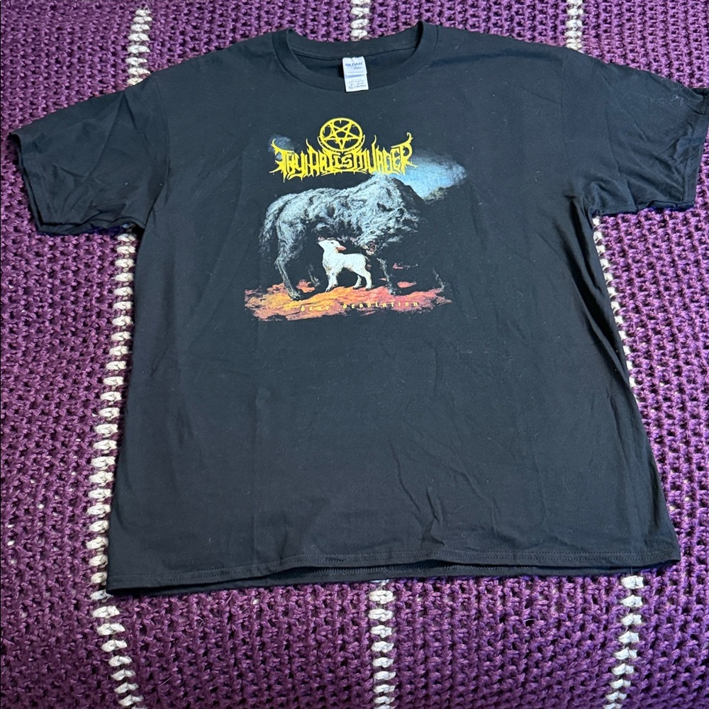 Thy Art Is Murder band tee - Gildan Premium Cotton Black T-Shirt
